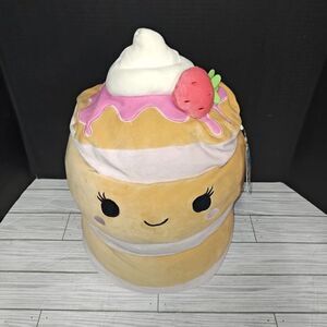Squishmallow Sawtelle LARGE Strawberry Shortcake Pancake Collectible Plush Toy